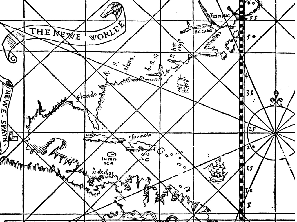Fragmento de la portada de la revista ESLA. Muestra un mapa en blanco y negro.
